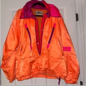 Obermeyer Women's Vibrant Orange and Pink Ski Jacket
